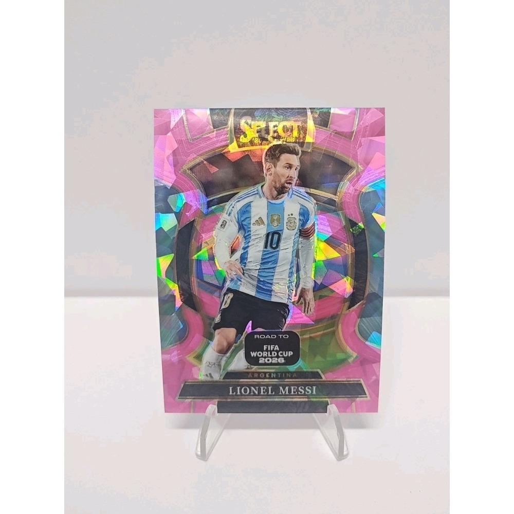 2026 Panini Select Road to FIFA World Cup Lionel Messi Terrace Pink Ice #56